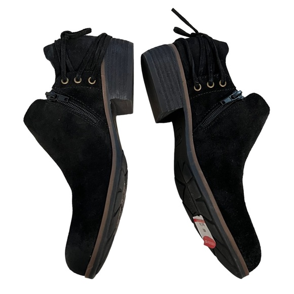 NEW without Box Korks Lydney Black Leather Ankle Bootie Size 7.5 - Picture 3 of 8